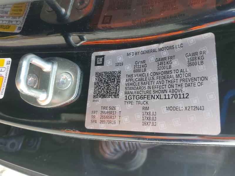 Продажа на аукционе авто 2020 Gmc Canyon, vin: 1GTG6FENXL1170112, номер лота: 47280366