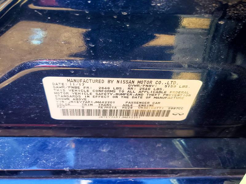 Продажа на аукционе авто 2018 Infiniti Q50, vin: JN1EV7AR1JM442201, номер лота: 47400686