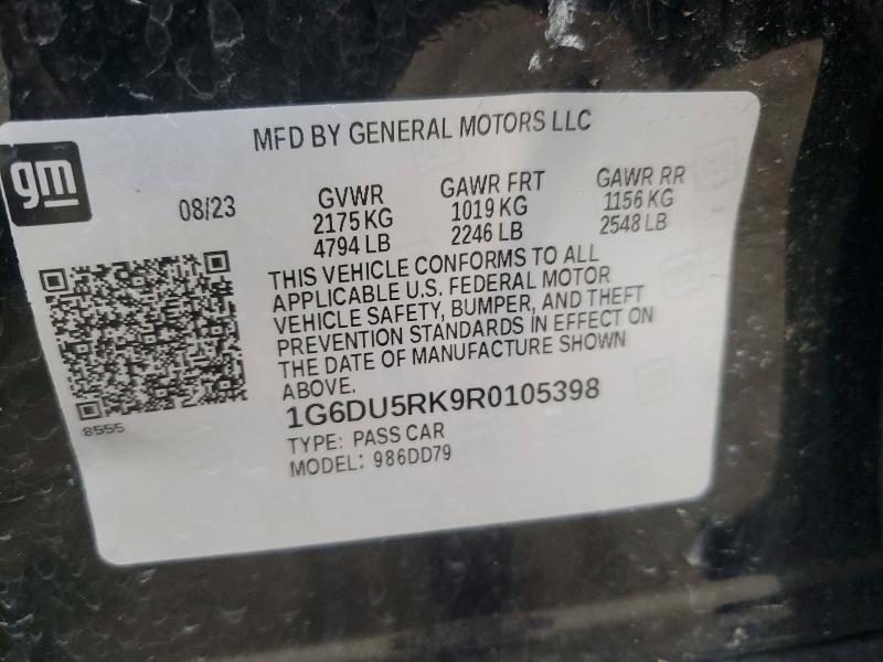 Продаж на аукціоні авто 2024 Cadillac Ct5, vin: 1G6DU5RK9R0105398, номер лоту: 47715376
