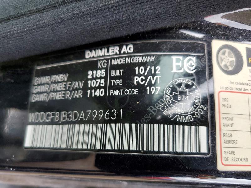 Aukcja sprzedaży 2013 Mercedes-benz C, vin: WDDGF8JB3DA799631, numer aukcji: 45942976