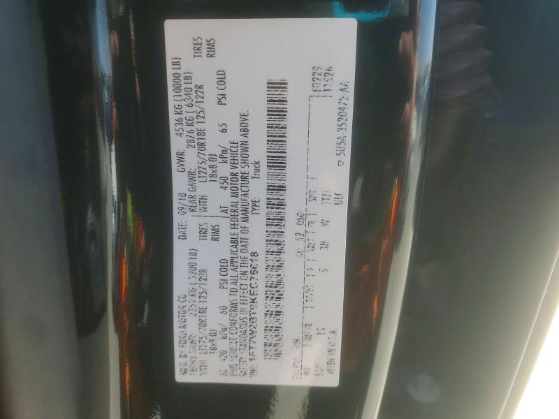 Aukcja sprzedaży 2019 Ford F250, vin: 1FT7W2BT9KEC76618, numer aukcji: 47086366