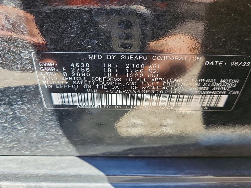 Продаж на аукціоні авто 2023 Subaru Legacy, vin: 4S3BWAN63P3002344, номер лоту: 46576646
