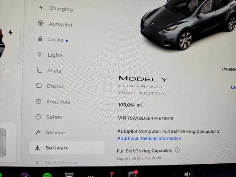 45949656 :رقم المزاد ، 7SAYGDEE4PF619516 vin ، 2023 Tesla Model Y مزاد بيع