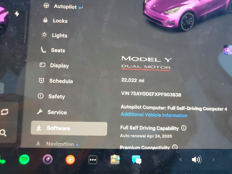 Aukcja sprzedaży 2023 Tesla Model Y, vin: 7SAYGDEFXPF903838, numer aukcji: 47184216