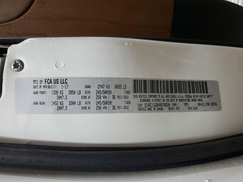 Aukcja sprzedaży 2017 Chrysler Pacifica, vin: 2C4RC1GG8HR670520, numer aukcji: 47025876