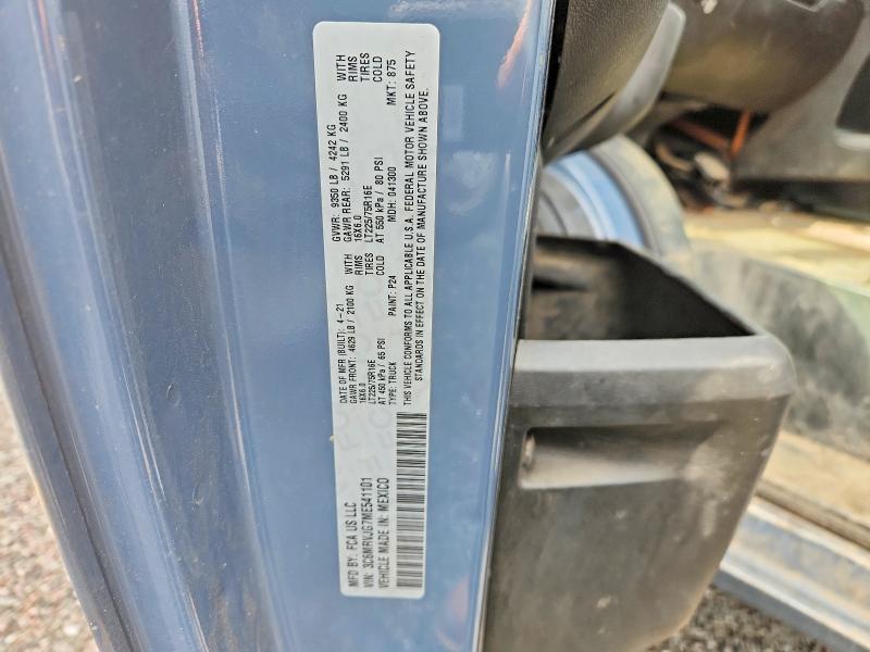 Продажа на аукционе авто 2021 Ram Promaster 3500, vin: 3C6MRVJG7ME541101, номер лота: 46659216
