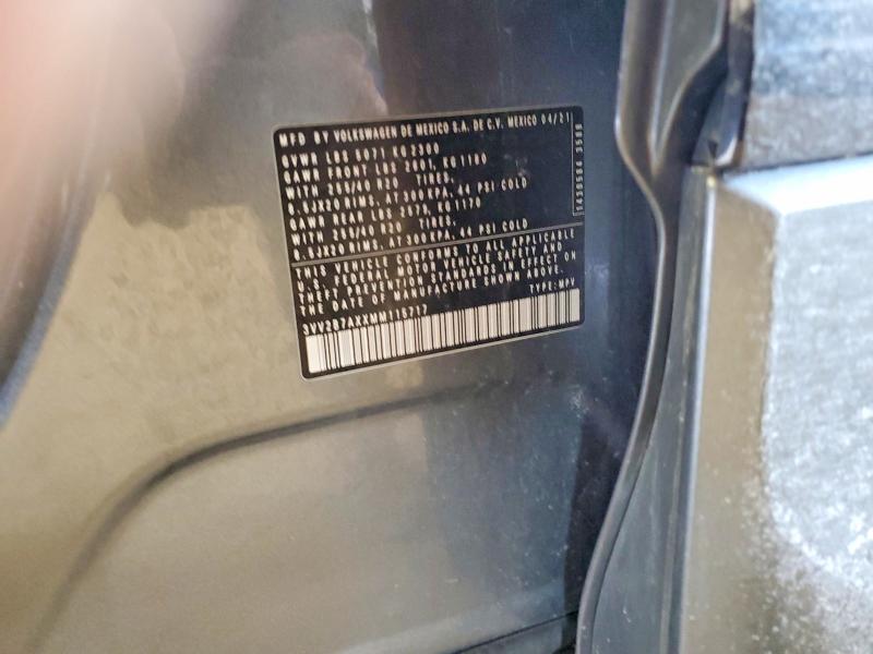 Aukcja sprzedaży 2021 Volkswagen Tiguan, vin: 3VV2B7AXXMM115717, numer aukcji: 46428046