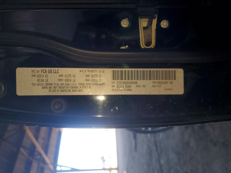 Aukcja sprzedaży 2016 Chrysler 300, vin: 2C3CCAAG2GH294498, numer aukcji: 47988546