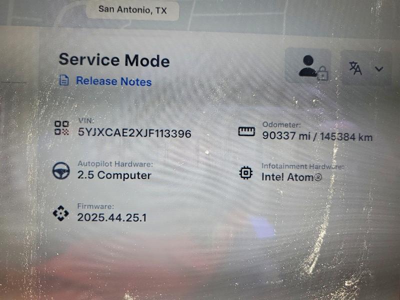 Aukcja sprzedaży 2018 Tesla Model X, vin: 5YJXCAE2XJF113396, numer aukcji: 47753546