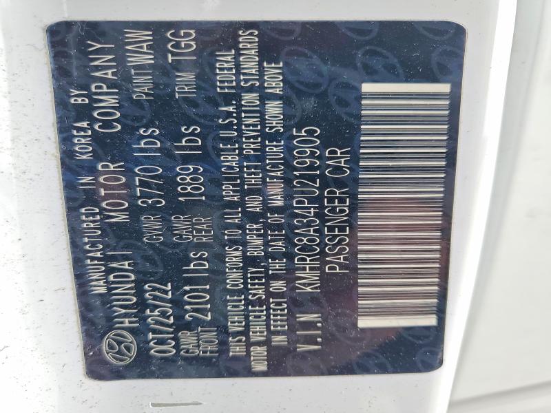 50440426 :رقم المزاد ، KMHRC8A34PU219905 vin ، 2023 Hyundai Venue مزاد بيع