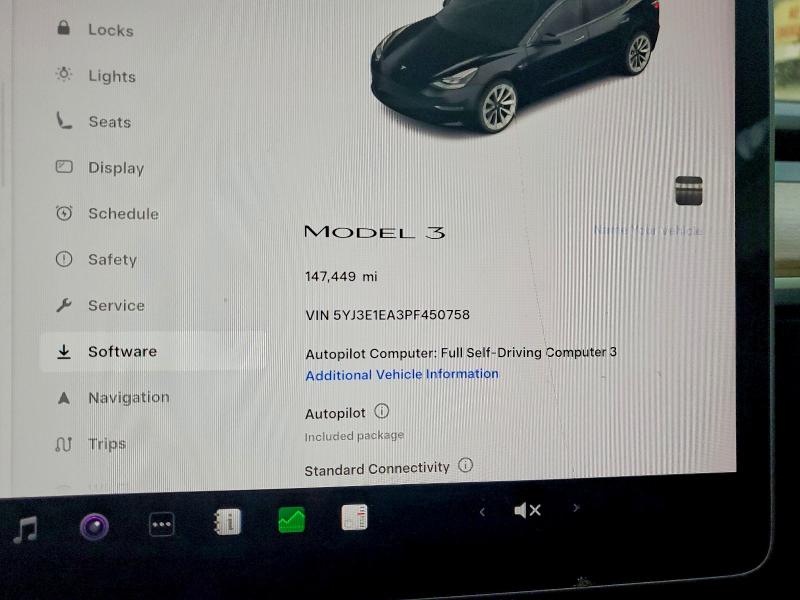 Auction sale of the 2023 Tesla Model 3, vin: 5YJ3E1EA3PF450758, lot number: 47356026