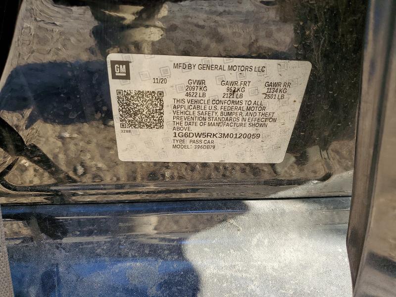 41707656 :رقم المزاد ، 1G6DW5RK3M0120059 vin ، 2021 Cadillac Ct5 مزاد بيع