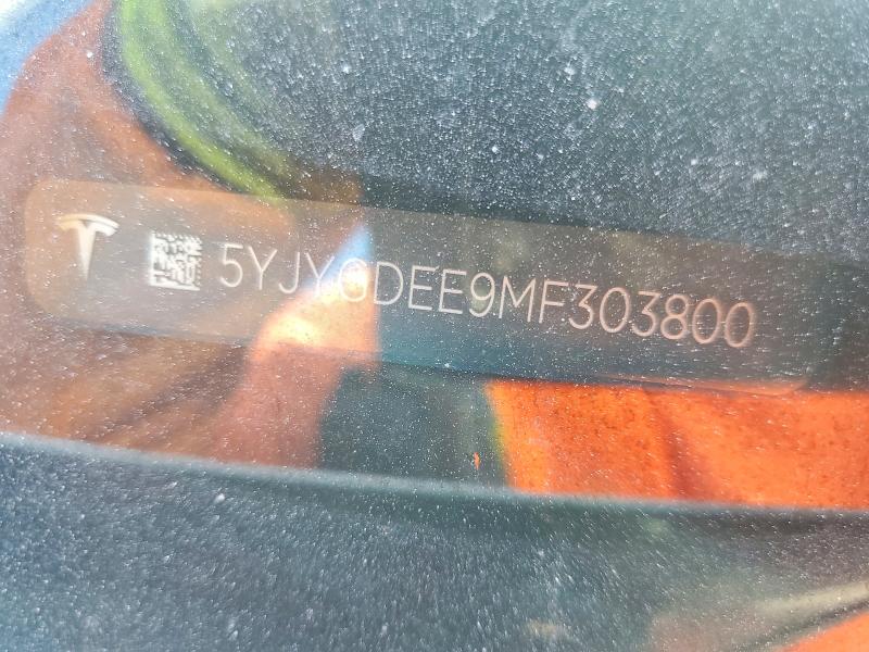 2021 Tesla Model Y მანქანა იყიდება აუქციონზე, vin: 5YJYGDEE9MF303800, აუქციონის ნომერი: 47364396
