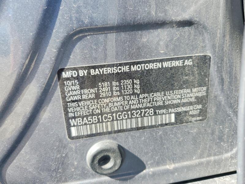 Продаж на аукціоні авто 2016 Bmw 535, vin: WBA5B1C51GG132728, номер лоту: 46959726