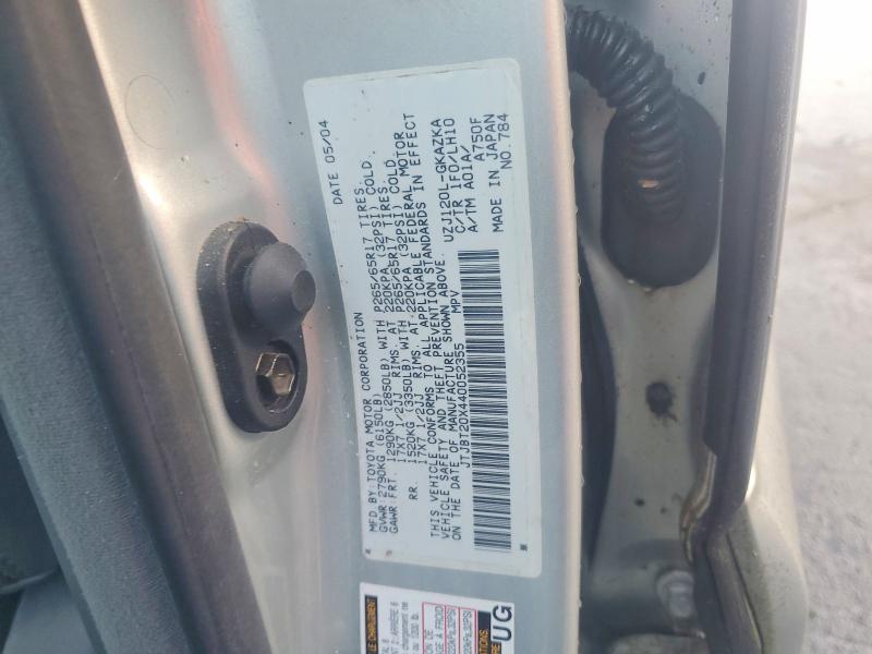 2004 Lexus Gx 470 მანქანა იყიდება აუქციონზე, vin: JTJBT20X440052355, აუქციონის ნომერი: 78371865