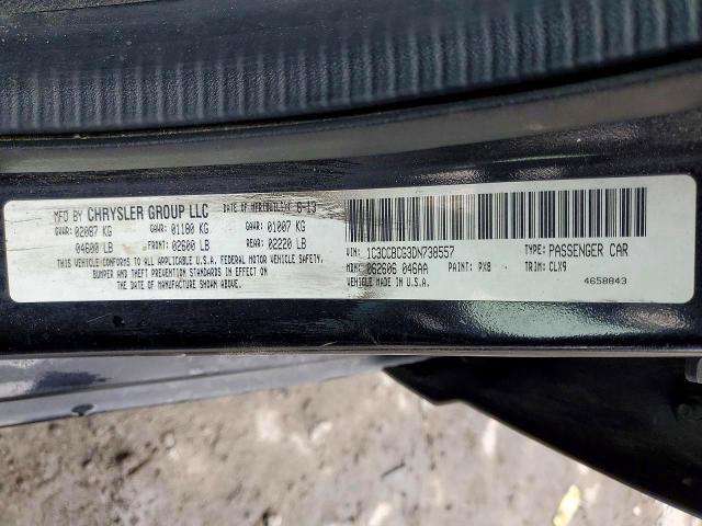 45679796 :رقم المزاد ، 1C3CCBCG3DN738557 vin ، 2013 Chrysler 200 مزاد بيع