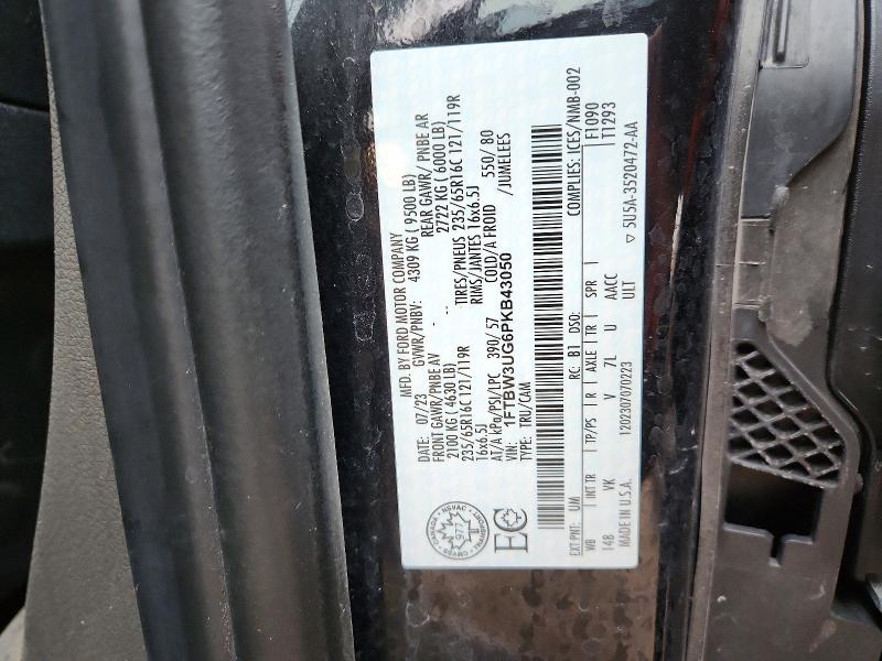 Aukcja sprzedaży 2023 Ford Transit, vin: 1FTBW3UG6PKB43050, numer aukcji: 79547615