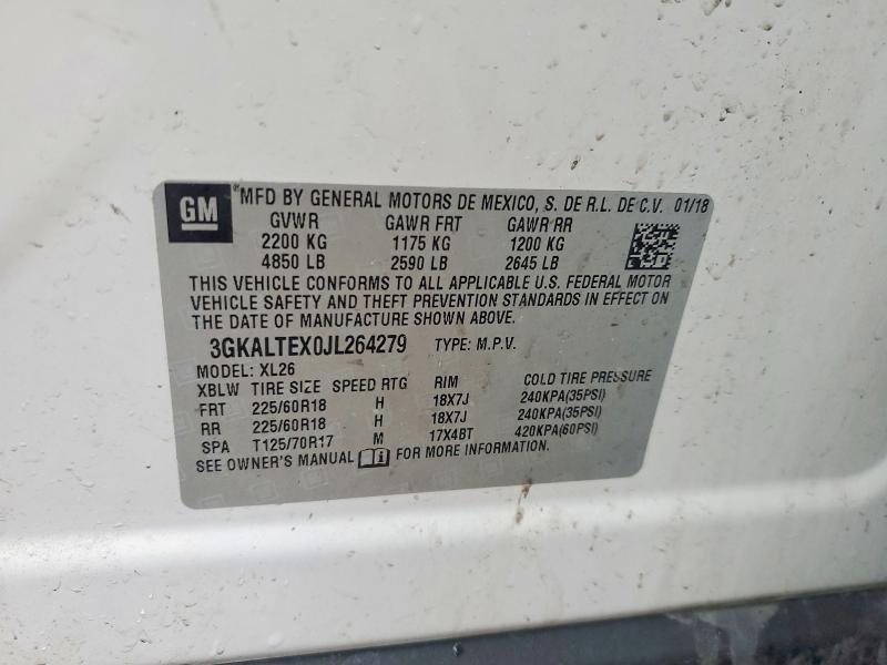 45495586 :رقم المزاد ، 3GKALTEX0JL264279 vin ، 2018 Gmc Terrain مزاد بيع