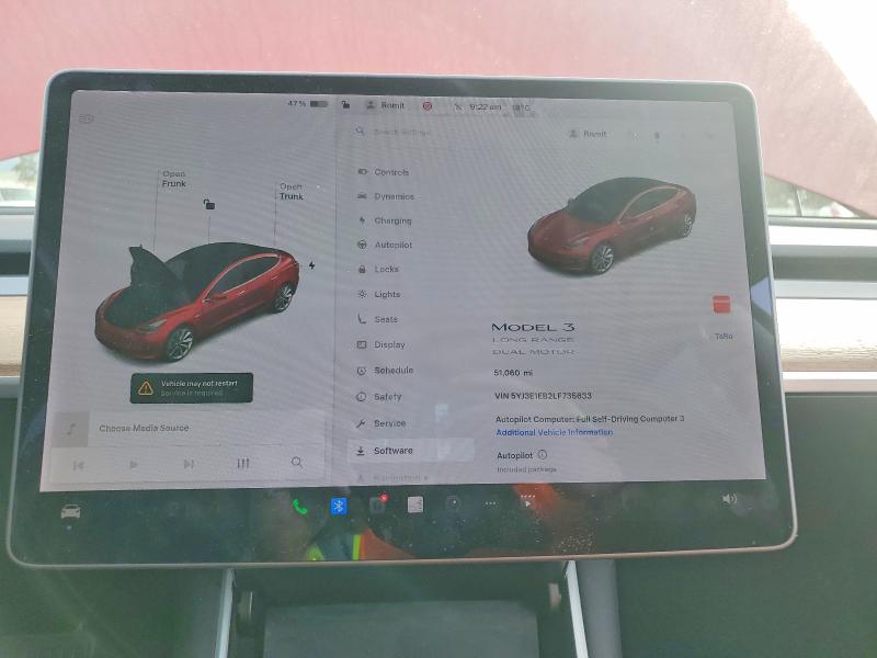 Продаж на аукціоні авто 2020 Tesla Model 3, vin: 5YJ3E1EB2LF735633, номер лоту: 47065086