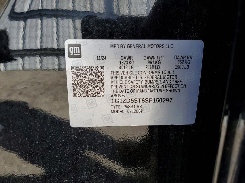 Продаж на аукціоні авто 2025 Chevrolet Malibu, vin: 1G1ZD5ST6SF150297, номер лоту: 41721766