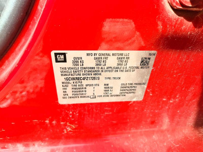 2015 Chevrolet Silverado მანქანა იყიდება აუქციონზე, vin: 1GCVKREC4FZ172673, აუქციონის ნომერი: 79494825