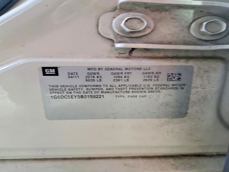 2011 Cadillac Cts მანქანა იყიდება აუქციონზე, vin: 1G6DC5EY5B0159221, აუქციონის ნომერი: 79923325