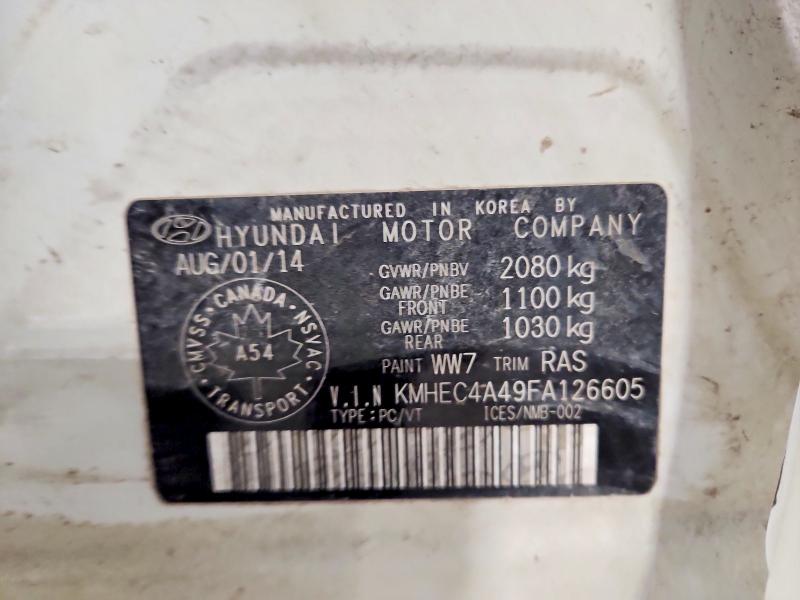 79219765 :رقم المزاد ، KMHEC4A49FA126605 vin ، 2015 Hyundai Sonata Hybrid مزاد بيع