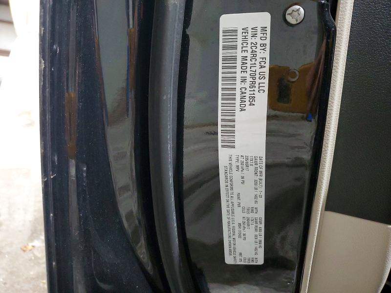 2023 Chrysler Pacifica მანქანა იყიდება აუქციონზე, vin: 2C4RC1L70PR611854, აუქციონის ნომერი: 46372526