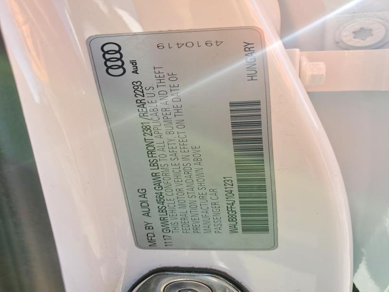 Aukcja sprzedaży 2018 Audi A3, vin: WAUB8GFF4J1041231, numer aukcji: 45562926