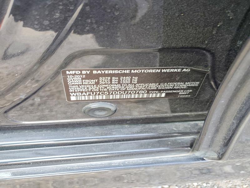 Aukcja sprzedaży 2013 Bmw 535, vin: WBAFU7C57DDU70780, numer aukcji: 41852826