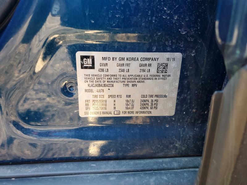 Продажа на аукционе авто 2020 Buick Encore, vin: KL4CJASB4LB042236, номер лота: 41705446