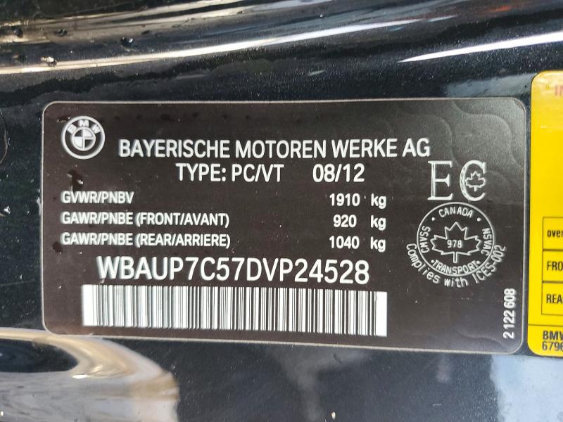 Aukcja sprzedaży 2013 Bmw 128, vin: WBAUP7C57DVP24528, numer aukcji: 41700356