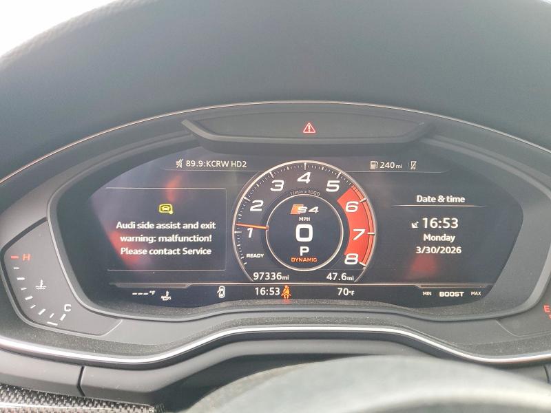 47136756 :رقم المزاد ، WAUB4AF41KA026131 vin ، 2019 Audi S4 مزاد بيع