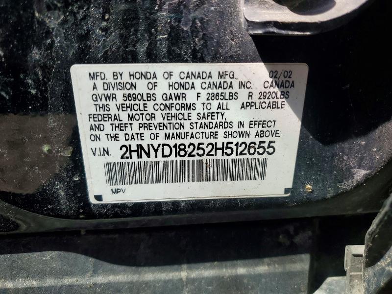 Продаж на аукціоні авто 2002 Acura Mdx, vin: 2HNYD18252H512655, номер лоту: 41797746