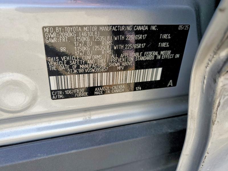 Продаж на аукціоні авто 2025 Toyota Rav4, vin: 2T3K1RFV0SW395857, номер лоту: 46994396
