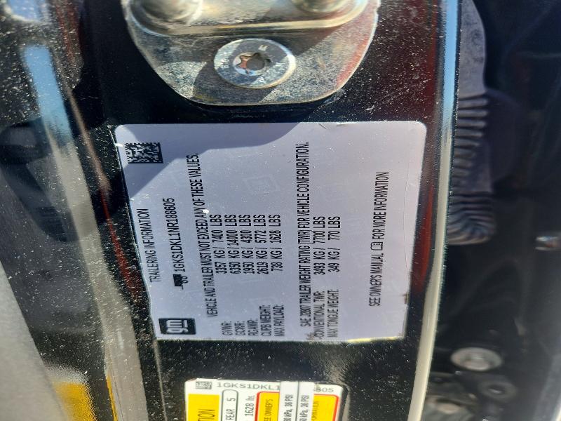 Aukcja sprzedaży 2022 Gmc Yukon, vin: 1GKS1DKL1NR188605, numer aukcji: 46953566
