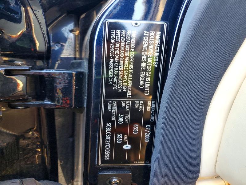 Продаж на аукціоні авто 2000 Bentley Arnage, vin: SCBLC31E2YCX05198, номер лоту: 41656126