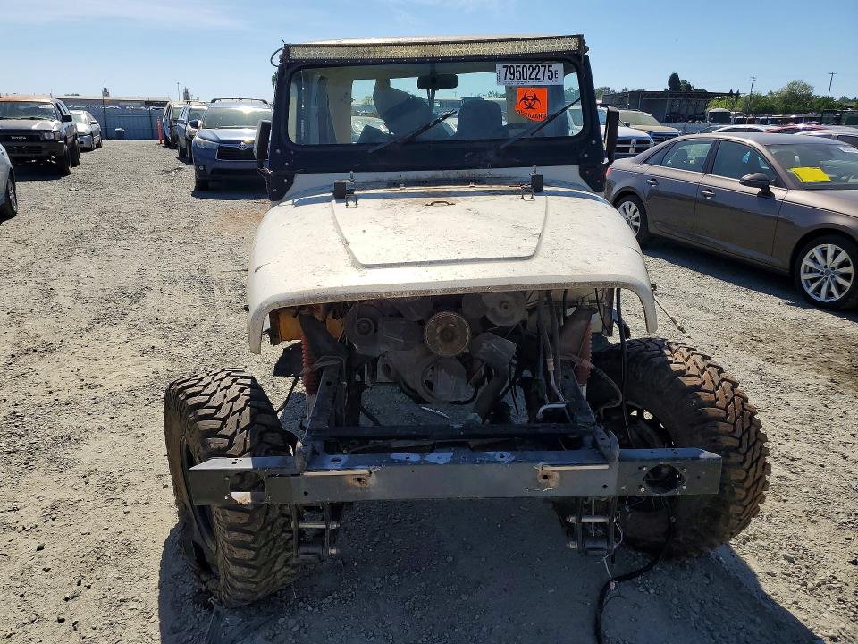 1987 Jeep Wrangler მანქანა იყიდება აუქციონზე, vin: 2BCCL81J4HB510308, აუქციონის ნომერი: 79502275