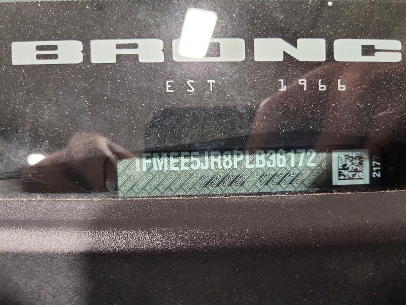 46461236 :رقم المزاد ، 1FMEE5JR8PLB36172 vin ، 2023 Ford Bronco مزاد بيع
