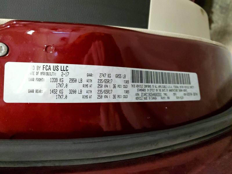 Aukcja sprzedaży 2017 Chrysler Pacifica, vin: 2C4RC1BG5HR683331, numer aukcji: 41745946