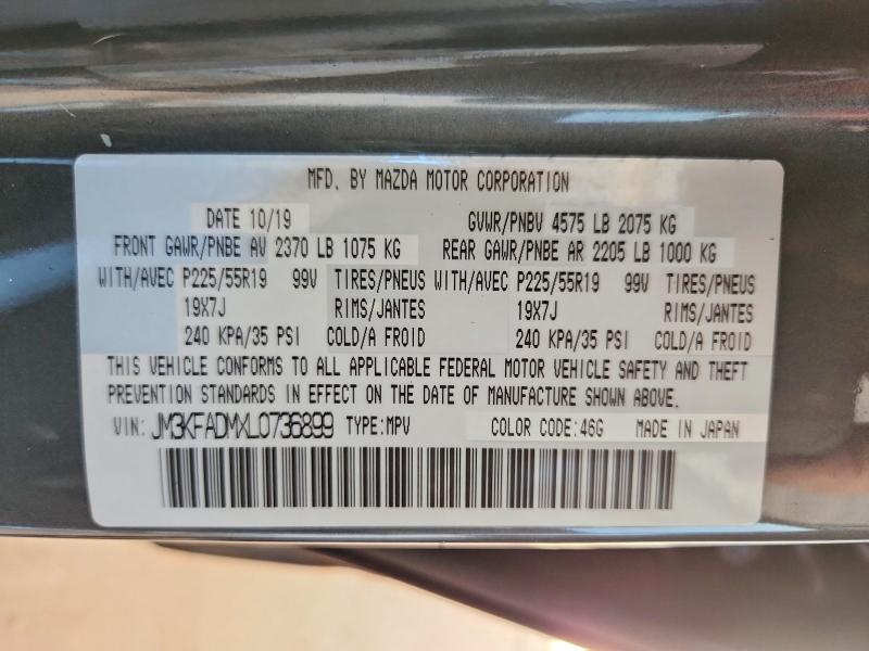 Aukcja sprzedaży 2020 Mazda Cx-5, vin: JM3KFADMXL0736899, numer aukcji: 79481635