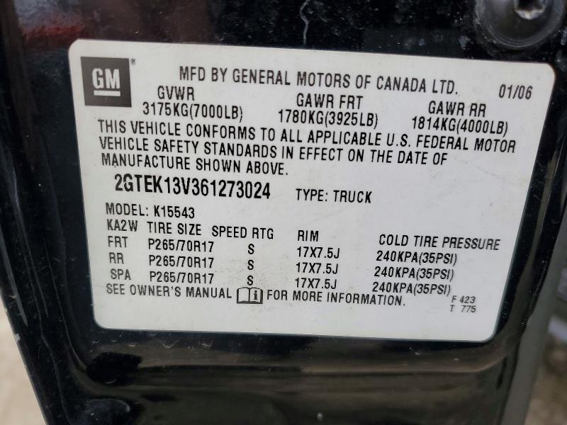 Продаж на аукціоні авто 2006 Gmc New Sierra, vin: 2GTEK13V361273024, номер лоту: 46144166