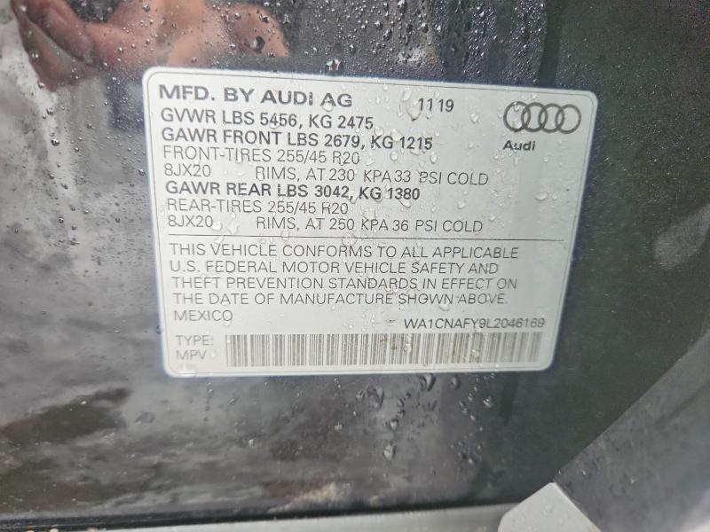 Aukcja sprzedaży 2020 Audi Q5, vin: WA1CNAFY9L2046169, numer aukcji: 78517745
