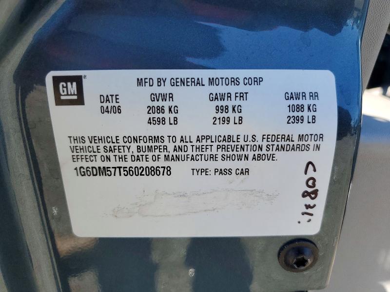 Продаж на аукціоні авто 2006 Cadillac Cts, vin: 1G6DM57T560208678, номер лоту: 47082266