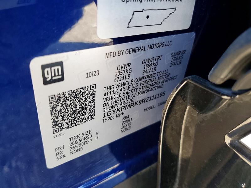 Продаж на аукціоні авто 2024 Cadillac Lyriq, vin: 1GYKPMRK9RZ111195, номер лоту: 41889756