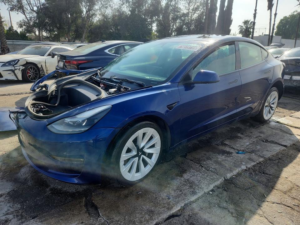 2022 Tesla Model 3 მანქანა იყიდება აუქციონზე, vin: 5YJ3E1EB3NF145024, აუქციონის ნომერი: 79073715