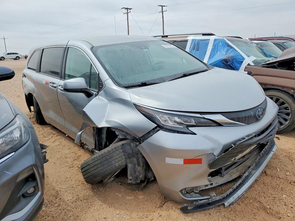 76714775 :رقم المزاد ، 5TDKRKEC9PS165808 vin ، 2023 Toyota Sienna مزاد بيع