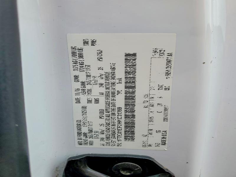 Продаж на аукціоні авто 2017 Ford F150, vin: 1FTEX1EF0HKC31369, номер лоту: 41943616