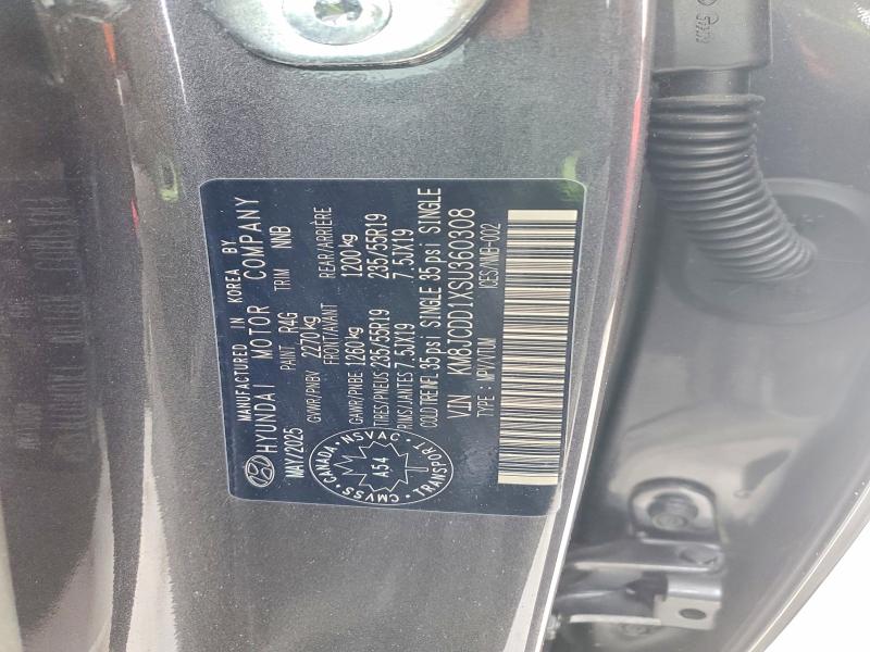 78292685 :رقم المزاد ، KM8JCDD1XSU360308 vin ، 2025 Hyundai Tucson مزاد بيع