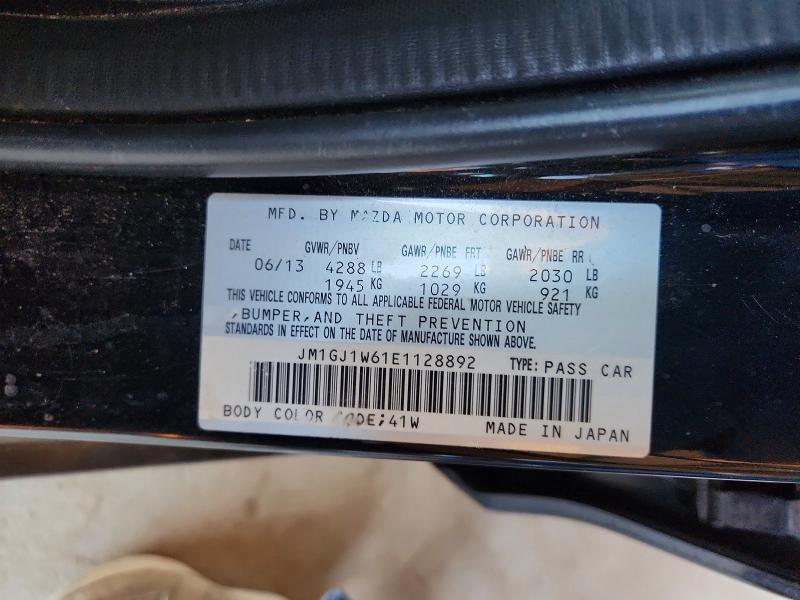 41615966 :رقم المزاد ، JM1GJ1W61E1128892 vin ، 2014 Mazda 6 مزاد بيع